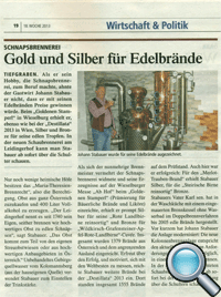 Pressemeldung in der Oberösterreichischen Nachrichten