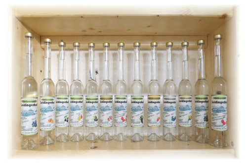 Unser Produktangebot für Sie - edle Schnäpse von der Edelbrennerei Leidingerhof